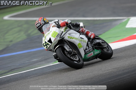 2010-05-08 Monza 0556 - La Roggia - Supersport - Free Practice - Kenan Sofuoglu - Honda CBR600RR